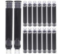 GARIOUANS Ricariche di Inchiostro per Penna Stilografica Cancellabili Inchiostro Nero per Penna da Scrittura Confezione da 100 Pezzi Accessori per Ufficio e Scuola