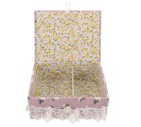 GARIOUANS Scatola Porta Spilli Cucito Piccola e Portatile in Tessuto Custodia Organizer Multiuso per Bottoni Perline e Accessori Kit Cucito Compatto per Casa e Viaggio