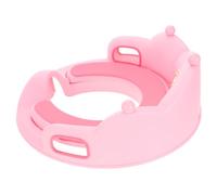 GARIOUANS Sedile Wc per Cuscino Rimovibile e Maniglia Antiscivolo Adattatore Unisex per Allenamento Vasino e Facile da Pulire Rosa