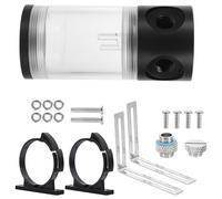 GARIOUANS Serbatoio Liquido Trasparente Cilindrico Raccordi Sigillanti per Impianto di Raffreddamento Compatibile Pompa e Radiatore Resistente e Anti-perdita