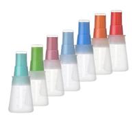 GARIOUANS Set 7 Pezzi Dispenser Olio in Silicone Pennello per Cucina e Barbecue, Resistente al Calore, Flusso Continuo, per Condimenti e Carne in Cucine e Mensa