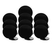 GARIOUANS Set da 10 Segnaposto Rotondi in Acrilico Nero per Tavoli, Numeri per Matrimoni, Ricevimenti e Feste, Cartelli Riservati Riutilizzabili per Banchetti e Catering