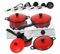 GARIOUANS Set da Gioco Cucina per Bambini Giocattolo Educativo in Plastica Pentole e Piatti Utensili da Cucina per Gioco di Ruolo Sviluppa Creatività e Capacità Logiche