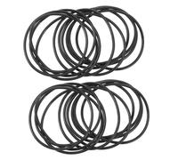 GARIOUANS Set di 50 braccialetti in silicone nero elastici morbidi per decorare accessori resistanti, adatti per le torri del polso