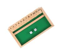 GARIOUANS Shut The Box Gioco Dadi in Legno per Famiglie e Anziani Tavolo da Gioco Interattivo con Design Unico e Varie Modalità Stimola Logica e Pianificazione Strategica Regalo per Feste e