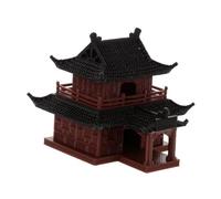 GARIOUANS Statua del Padiglione Cinese Miniatura per Bonsai e Decorazioni per Acquari, Ornamento da Giardino Giapponese e Paesaggio in Miniatura, Artigianato Antico Dettagliato