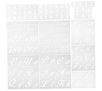 GARIOUANS Stencil Numeri e Lettere Alfabeto Riutilizzabili per Pittura Fai da Te Trasparenti e Lavabili per Scrapbooking e Decorazioni Artistiche