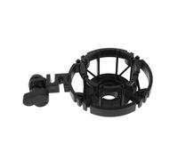 GARIOUANS Supporto Antiurto per Microfono da Studio Isolamento Vibrazioni, Morsetto Porta Microfono per Asta 23-25 Mm, Base Rinforzata, Regolabile per Registrazione, Podcast e Streaming Live