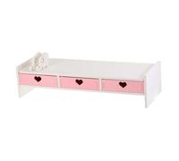 GARIOUANS Supporto Rialzato per Monitor in Resistente Organizer Scrivania per Computer Stand per Schermo con Spazio Archiviazione Design Stabile e Liscio Adatto per Ufficio