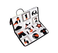GARIOUANS Tummy per Ragazzo con Specchio e Pagine Fruscianti Educativo Morbido e Resistente per Stimolazione e Apprendimento Animali e Colori Accessorio Carrozzina Leggero e Portatile