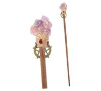 GARIOUANS Unico Bastone in Pietra di Cristallo Naturale per Halloween Cosplay Decorazione Scettro Resistente per Costume e Accessorio Fotografico Creativo