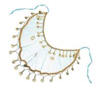 GARIOUANS Velo per Danza del Ventre in Chiffon con Nappe Copricapo Tribale Indiano Piccolo Accessorio per Ballo in Maschera e Spettacoli di Danza Donna