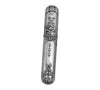 GARIOUANS Vintage Sewing Needle Storage Box in Sturdy Alloy Metal Multifunctional Organizer for Knitting Embroidery Toothpicks And Small Craft Supplies Retro Design for Hand Sewing
