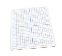GARIOUANS Whiteboard per Geometria Doppia Faccia con Linee Griglia Lavagna Portatile in Plastica Piccolo Blocco Note Riutilizzabile per Scrivere Pianificare e Disegnare su Scrivania