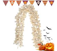 Garland d'autunno - Corona di foglie d'acero, di stagione | Decorazione della foglia d'arte, pezzo di accento per la porta principale, come decorazione di ingresso, del soggiorno, ve
