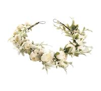 Garland floreale bohémien - corona di fiori regolabile, fascia floreale fatta a mano | Photoshoot di maternità a corona floreale con design reggiseno regolabile, alone floreale artigianale per