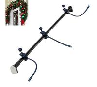 Garland Hanger for Door Frame, Adjustable Fits 32"- 80" Doors, Heavy-Duty Christmas Halloween Decoration Holder for Wreaths, Lights & More, No Screws, Drilling, Glue-Damage-Free (150-170cm/59-67")