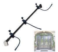 Garland Hanger for Front Door, Adjustable Fits 32"-52" Doors, Heavy-Duty Christmas Decoration Holder for Wreaths, Lights & More, No Screws, Drilling, Glue-Damage-Free Easy Assembly (32-39 in)