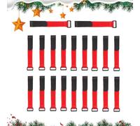 Garland Ties for Banister | 20-Pieces Seasonal Wreath Straps Adjustable | Christmas Decor Garland Hangers | for Banisters Stairs Railings Fences Mantles Home Office School