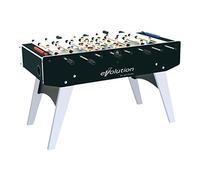 Garlando Calcio Balilla F-20 Evolution Con Aste Uscenti Gambe Pieghevoli Nero/Argento