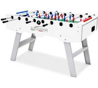 Garlando Calcio Balilla Goleador Evolution Pro (BIANCO, ASTE RIENTRANTI)