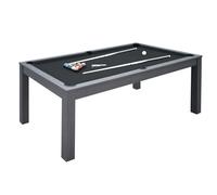 Garlando Tavolo da biliardo Miami Rovere In Mdf E Piane Di Copertura Grigio