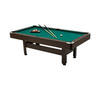 Garlando Tavolo da biliardo Virginia 7 Con Piano Di Gioco In Mdf Marrone Scuro