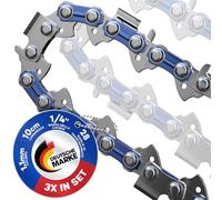 Garlavie Set di 3 Catenas per motosega 10cm - 1/4" LP Passo - 1.1mm - 28 Maglie motrici - Compatibile con Stihl GTA 26 e altre mini motoseghe a batteria equivalenti