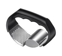 Garlic and Ginger Press Stainless Steel 2 in 1 Kitchen Masher Handheld Crusher for Garlic Ginger Scallions Dishwasher Safe Cooking Apartment Dorm BBQ 10,4 x 7,5 x 5,2 cm