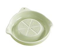 Garlic Grater - 5.31 Inch Onion Grinding Plate | Ceramic Kitchen Tool - Versatile Food Prep Dish 200g White Durable Material Perfect for Processing Ginger and Cheese