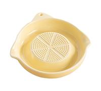 Garlic Grater Plate - 5.31 Inch Ceramic Grater Shredder | Ginger Onion Grinding Tool, Multi-Purpose Kitchen Crusher for Food Prep Catering, Ristorante Cooking and Cheese