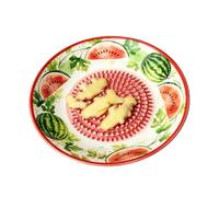 Garlic Grater Plate | Fruit Pattern Ceramic Grinder Bowl | Garlic Grater Di