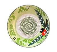 Garlic Grater Plate - Handmade Ceramic Ginger Grating Dish Manual