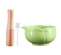 Garlic Grater Salad Bowl | Manual Kitchen Gadgets - Nut Grinding Bowl, Home Cooks RV Sauces Marinades Dressings Camping Dorm Daily Meal Kitchen Women Men