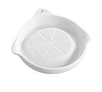 Garlic Mincer Plate - Ceramic Manual Multi-Functional | Garlic Grinder Plate | for Ginger Chocolate Cheese Lemon Vegetable Nuts Home Restaurant Barbecue