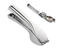 Garlic Press, Rust Proof Ergonomic Grip Kitchen Gadgets, Easy-Squeeze Garlic Masher Crusher | for Potato, Ginger, Onion, Meal Prep, Home Cooking, Apartment, Restaurant, Camping, Picnic