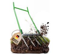 GARLINGO Forcone da Giardino | Forcone a 50 cm di Larghezza | Con Maniglia per Massima Efficacia di Leva | Forcone da Giardino, Forcone da Ortaggio, Forcone Doppia Forcone da Giardino, Denti da