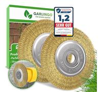 Garlingo Set di 2 spazzole per fughe, compatibili con Gloria Multibrush e altre spazzole metalliche, larghezza 10 mm, accessorio Weedbrush spazzola di ricambio