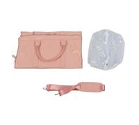 Garment Bag Carry On Travel Bag Large Capacity Versatile Suit Bag Folding Business Luggage Bag with Shoulder Strap Pink