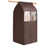 Garment Bags Clothing Storage Bags Three Dimensional Dusts Bag Clothing Cover Household Suit Storage Bag Fully Enclosed Hanging Bag for Coat, Jacket, Shirt, Clothing(Brown,52x30x110cm)