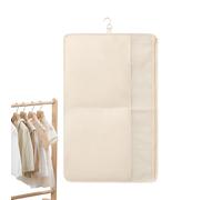 Garment Bags for Storage, Large Foldable Cover with Multi Compartment, Oxford Fabric Wardrobe Bag with Zipper, Clothing Organizer Dustproof Protection, Under-Bed Storage for Dresses Blankets