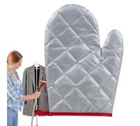 Garment Steamer Ironing Gloves-Heat Resistant Thermal Mitt, Waterproof Steam Shield Guard, Pointed Tip Detail Tool, Protective Laundry Accessory, Thick Padded Clothing Care Part | for Adults