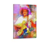 GARMERS Poster su tela con stampa di Pat Guitarist Metheny, per casa, ufficio, aula ecc. Decorazione da parete 30 x 45 cm, stile cornice