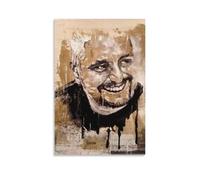GARMERS Stampa artistica vintage su tela di Pino Daniele, musicista, per casa, ufficio, aula ecc. Decorazione da parete, 50 x 75 cm, senza cornice