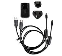 Garmin 010-11478-05 Kit Caricabatterie 220V, Max 1A con Adattatori Prese EU e Cavi USB, Mini/Micro USB