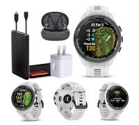 Garmin Approach S70 - Smartwatch da golf con GPS, da uomo, leggero, touchscreen, display AMOLED e kit di corsi precaricati, con auricolari wireless e altro