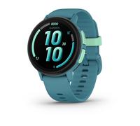 Garmin Bounce 2, Smartwatch per bambini con chiamate e SMS, Tracciamento della posizione in tempo reale, App per lo sport integrate, Autonomia fino a 2 giorni (Aqua)
