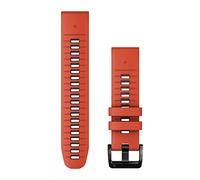 Garmin Quickfit 22 Mm Silicone Strap Arancione Flame Red / Graphite
