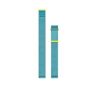 Garmin Cinturino Originale, 22mm, ComfortFit, Sgancio rapido, Tessuto, Giallo Limone/Turchese