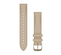 Garmin Cinturino a sgancio rapido, 18 mm, pelle sabbia/oro crema
